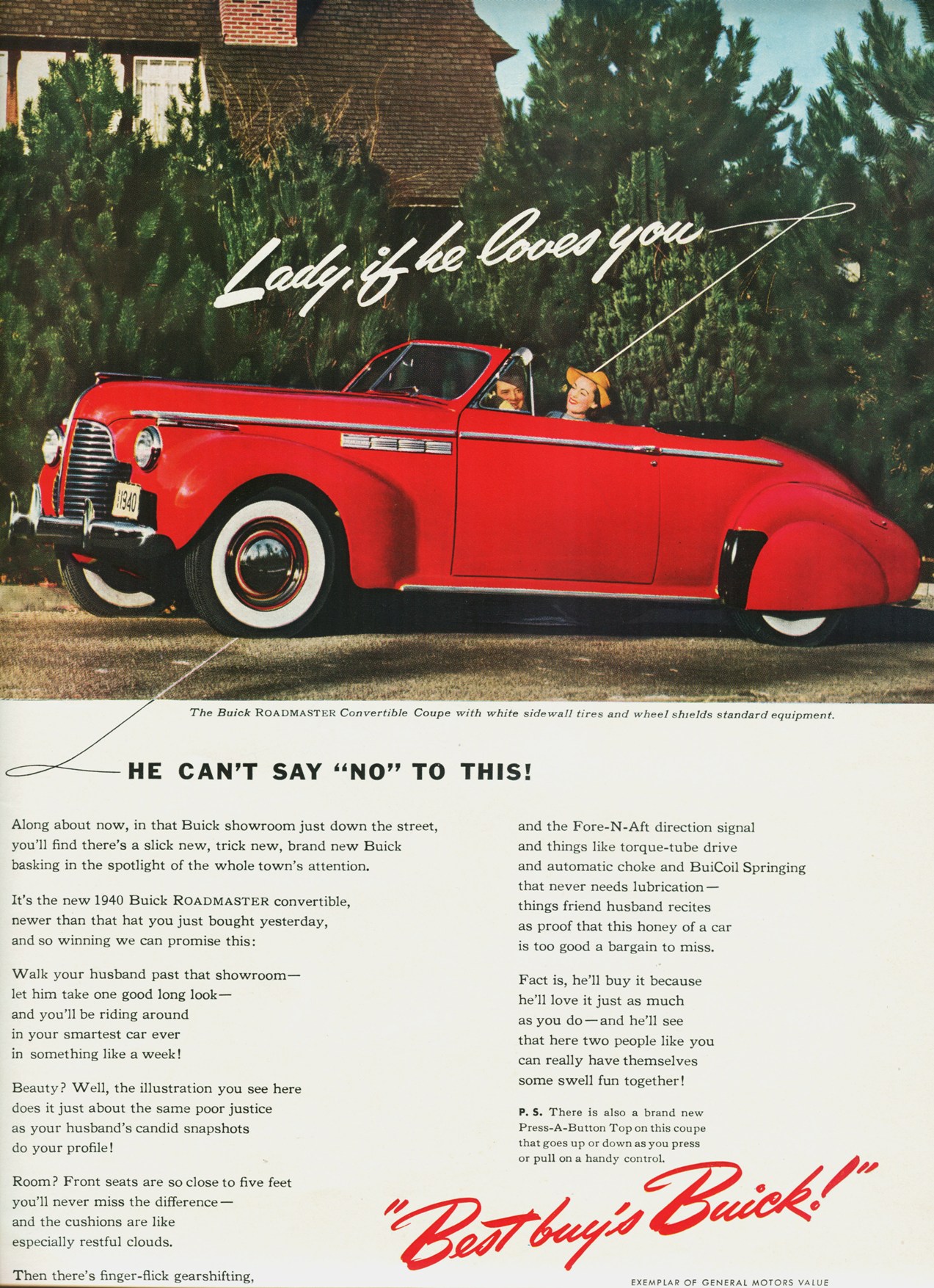 1940 Buick Auto Advertising